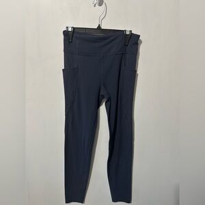 Athleta girl Navy Blue Leggings with Pockets - size 16